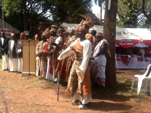 The traditional healers pray for the country